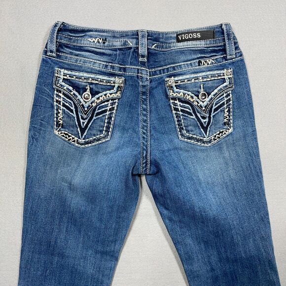 Vigoss Bootcut Jeans Women Size 28 L28 Mid Wash Heritage Fit‎ Blue Denim - Picture 9 of 11